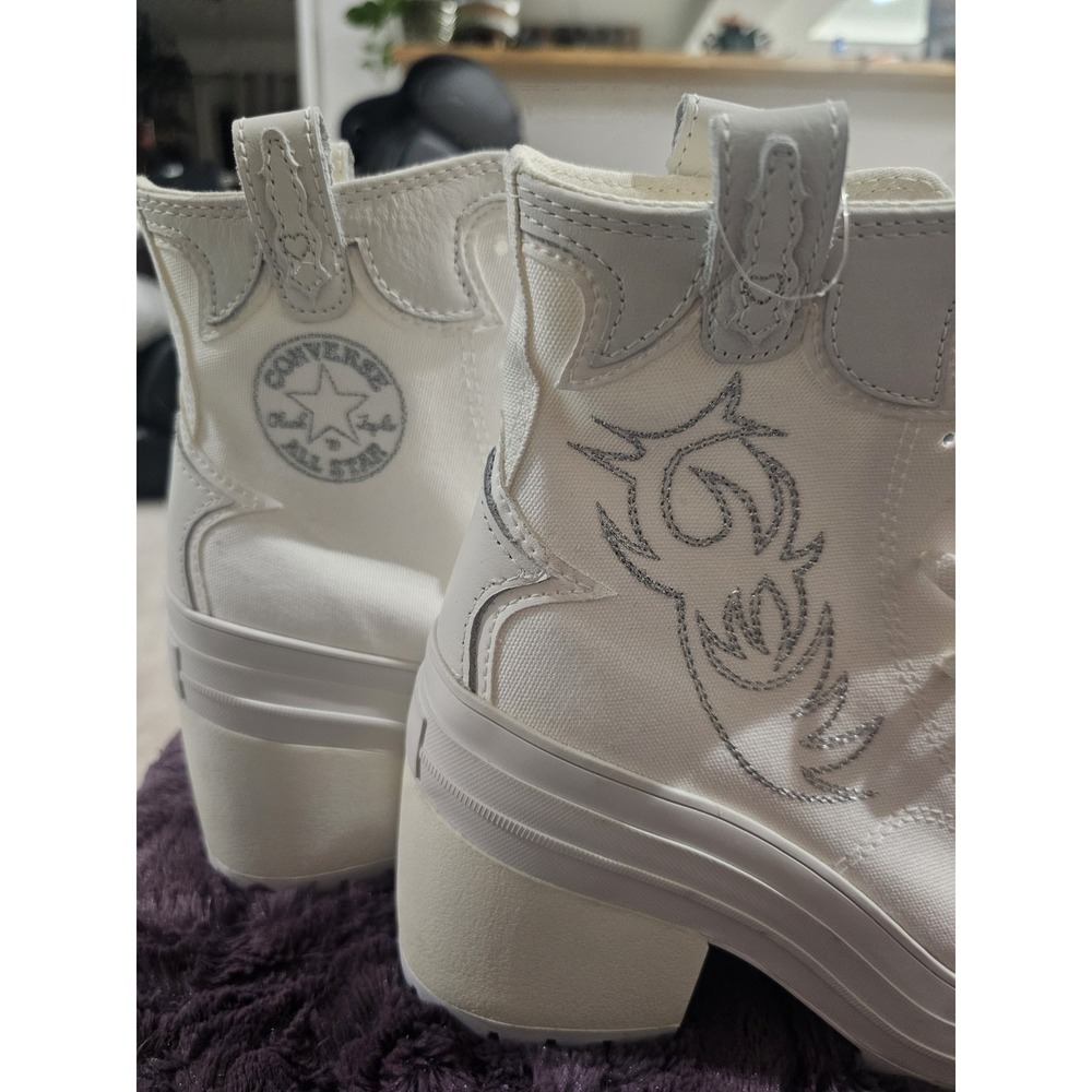 New Converse Chuck 70 De Luxe Heel Western High Platform Womens Siz 9.5 A10335C